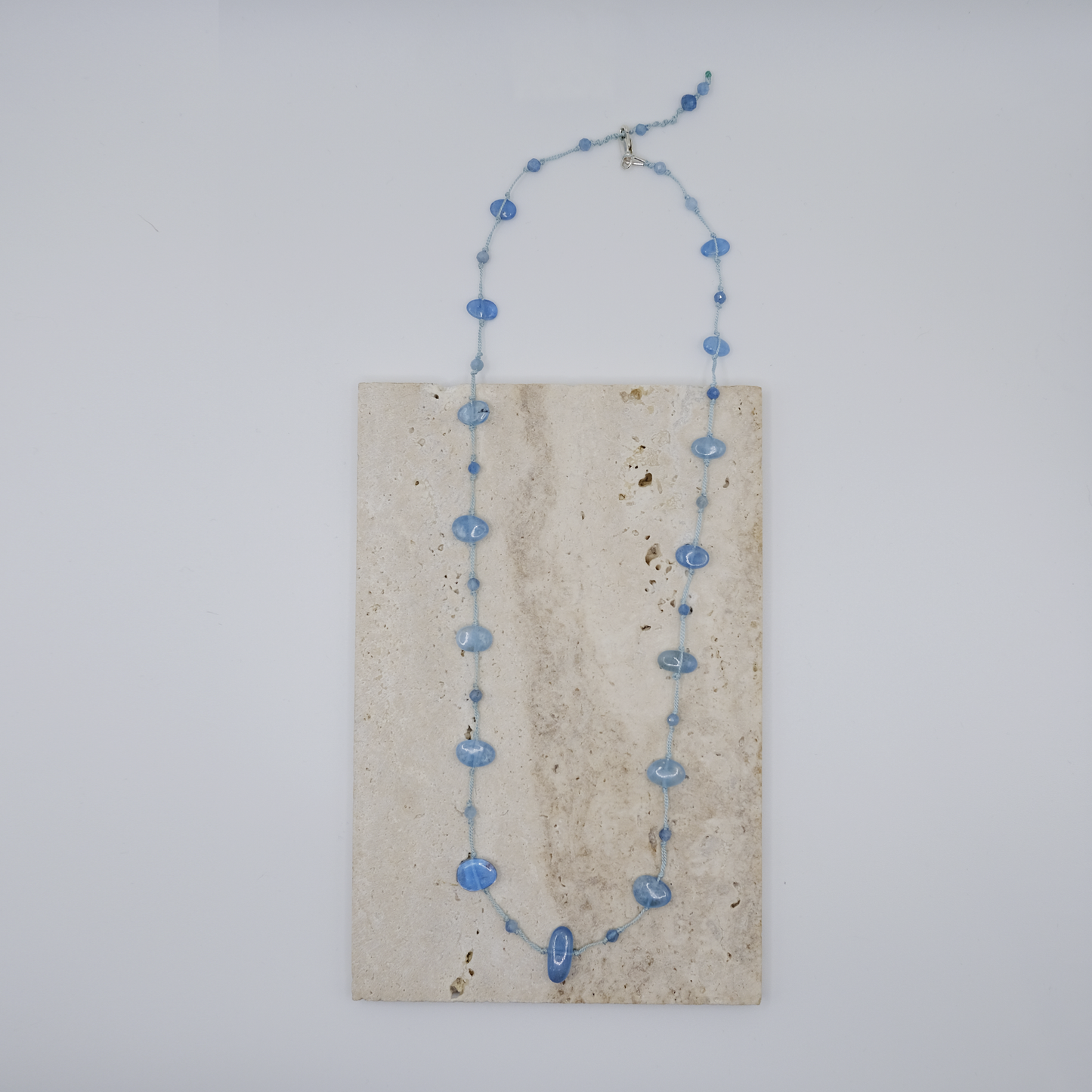 Collana Acquamarina irregolare