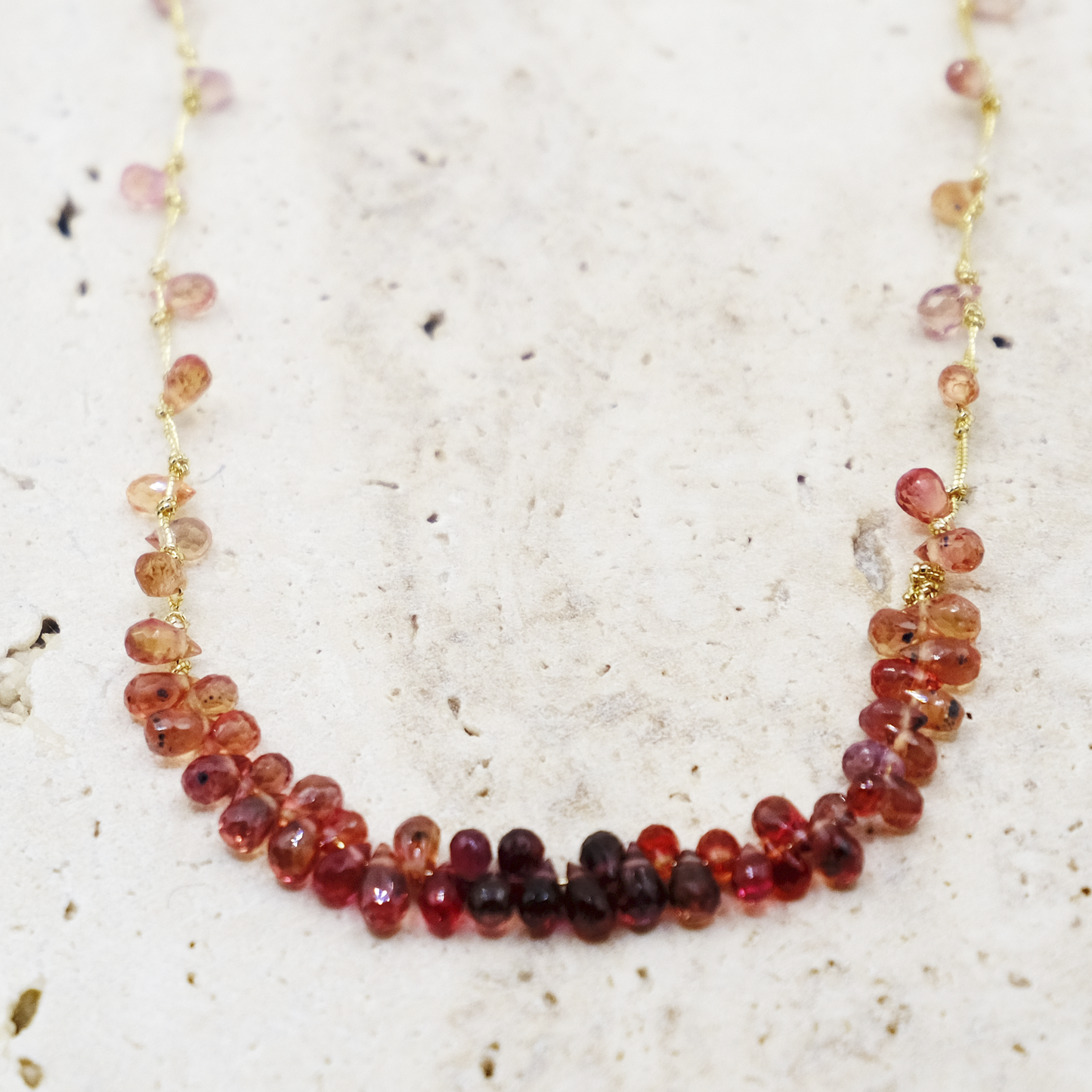 Collana Zaffiri Sfumata