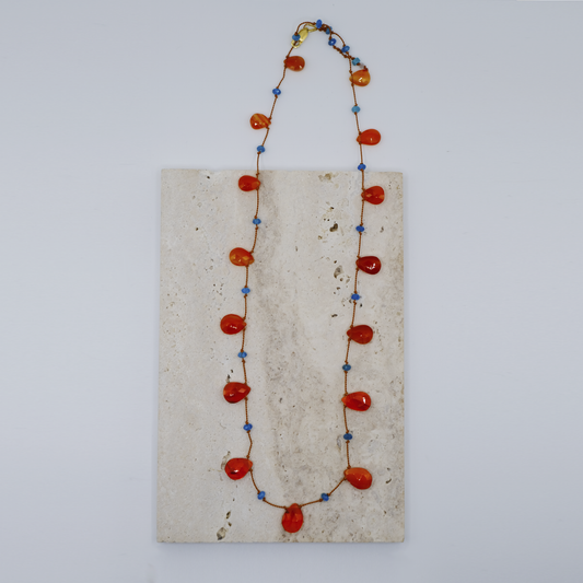 Collana Corniola e Apatite