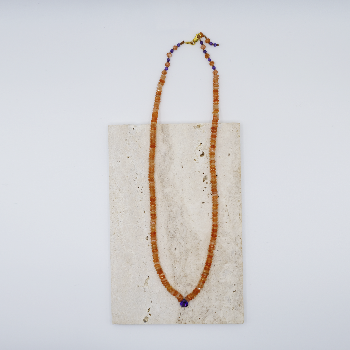 Collana Ametista e Pietra del Sole