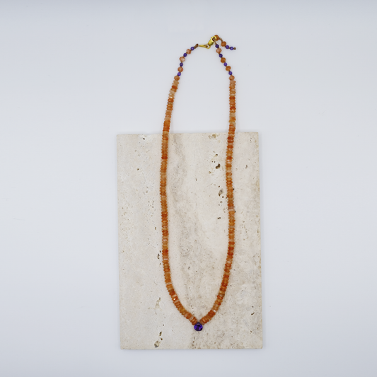 Collana Ametista e Pietra del Sole