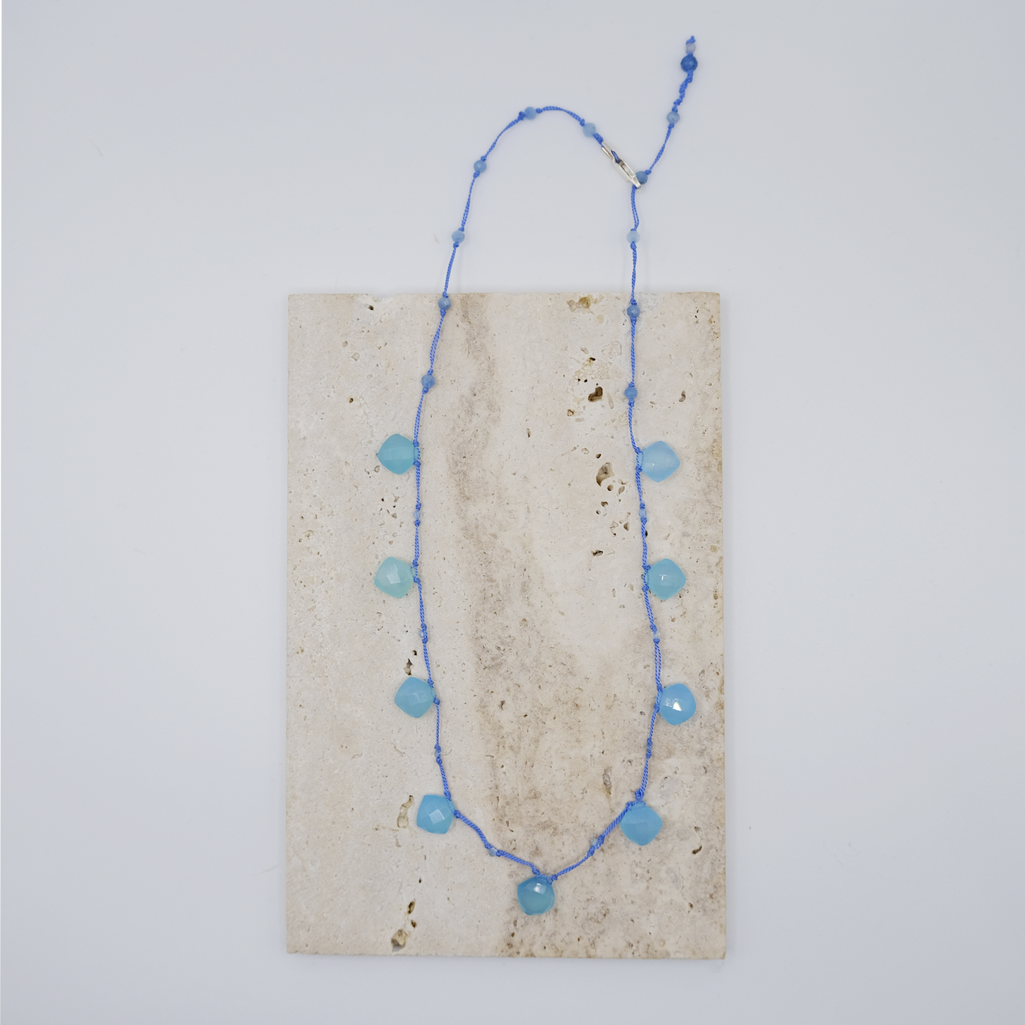 Collana Rombi Calcedonio