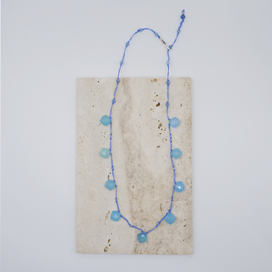 Collana Rombi Calcedonio