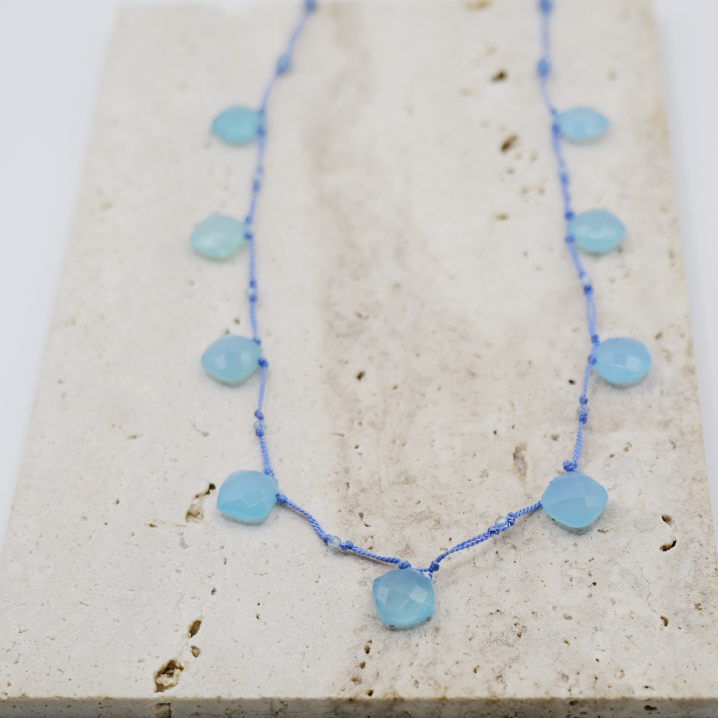 Collana Rombi Calcedonio