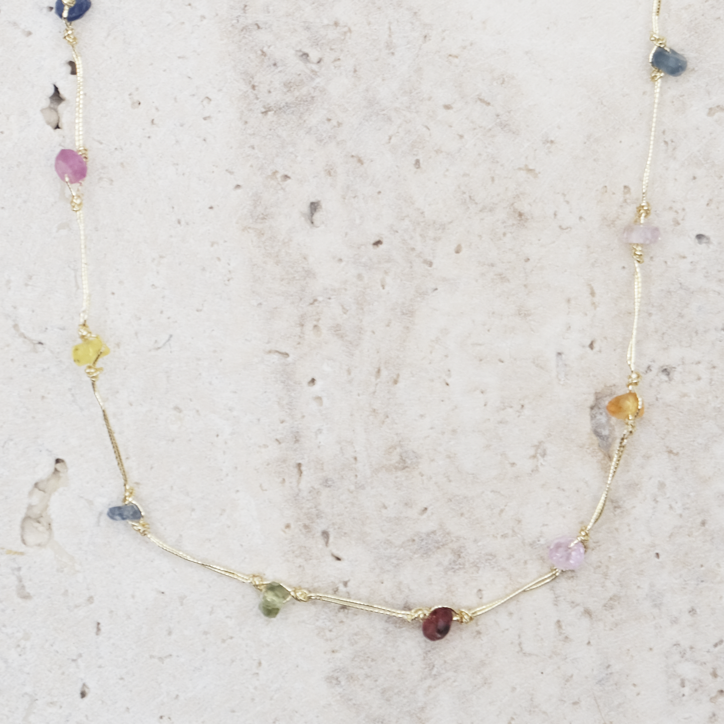 Collana Zaffiri Multi-color