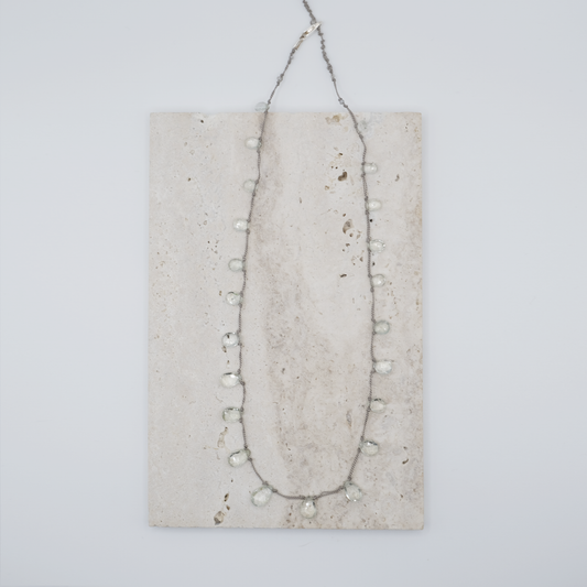 Collana Gocce Ametista Verde