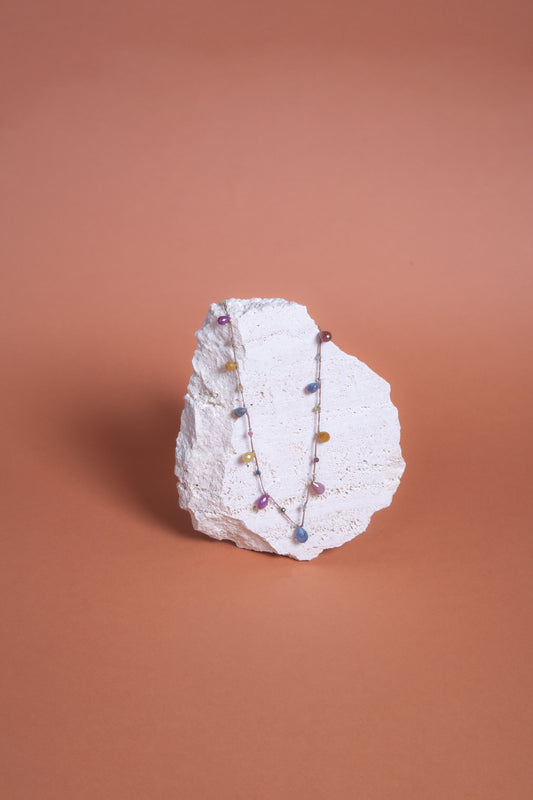 Collana Terra Tormalina gocce grandi