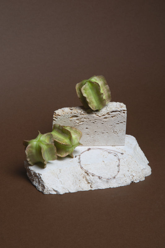 Braccialetto con Microperle bianche