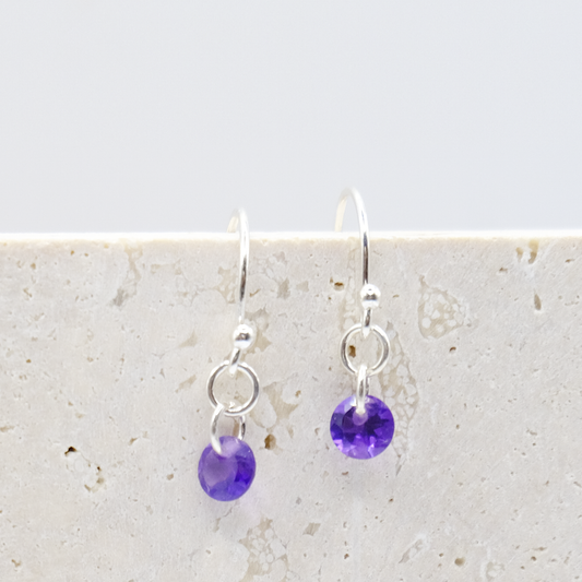 Orecchini Ametista Micro