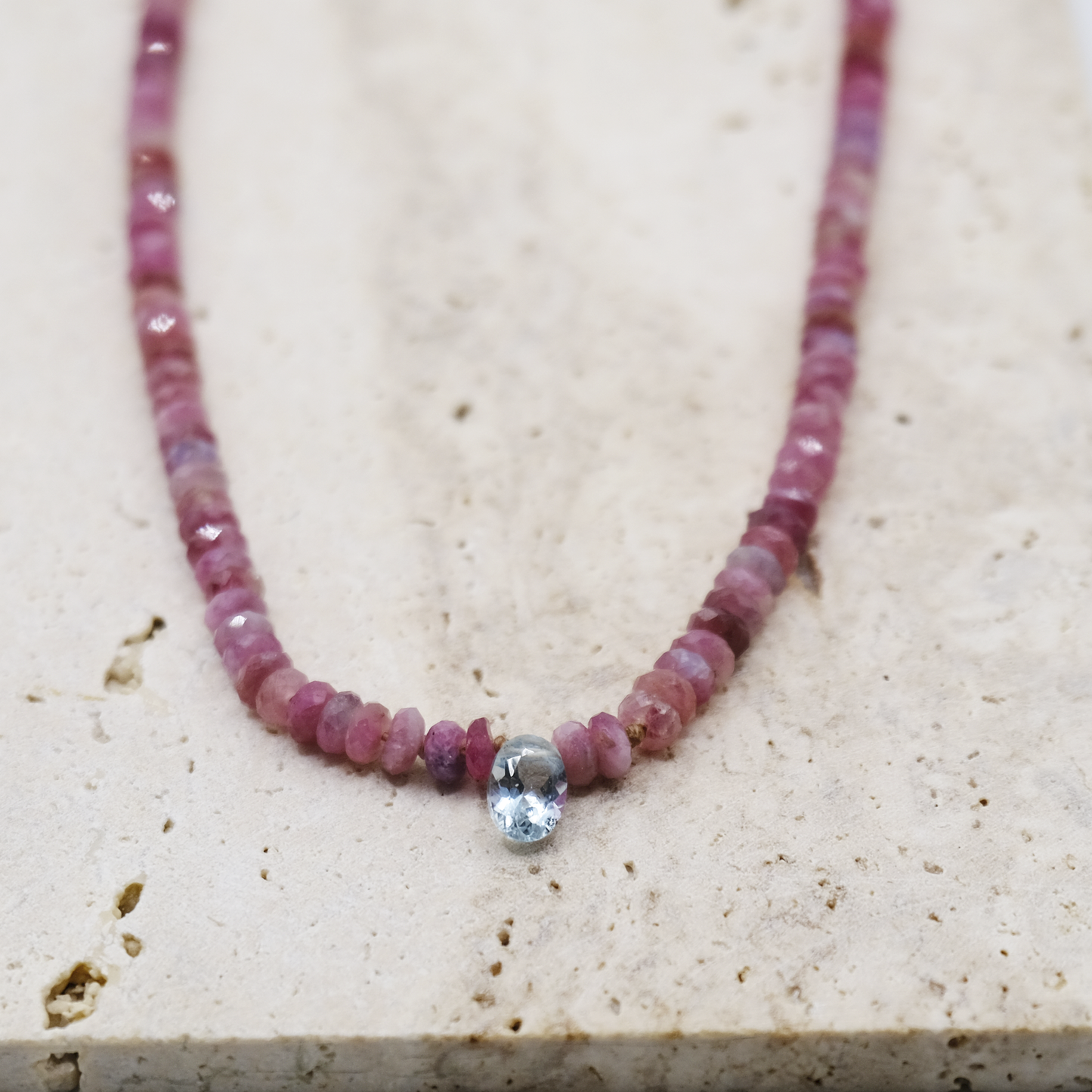 Collana Tormalina e Acquamarina