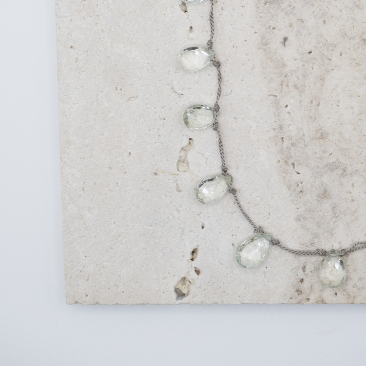 Collana Gocce Ametista Verde