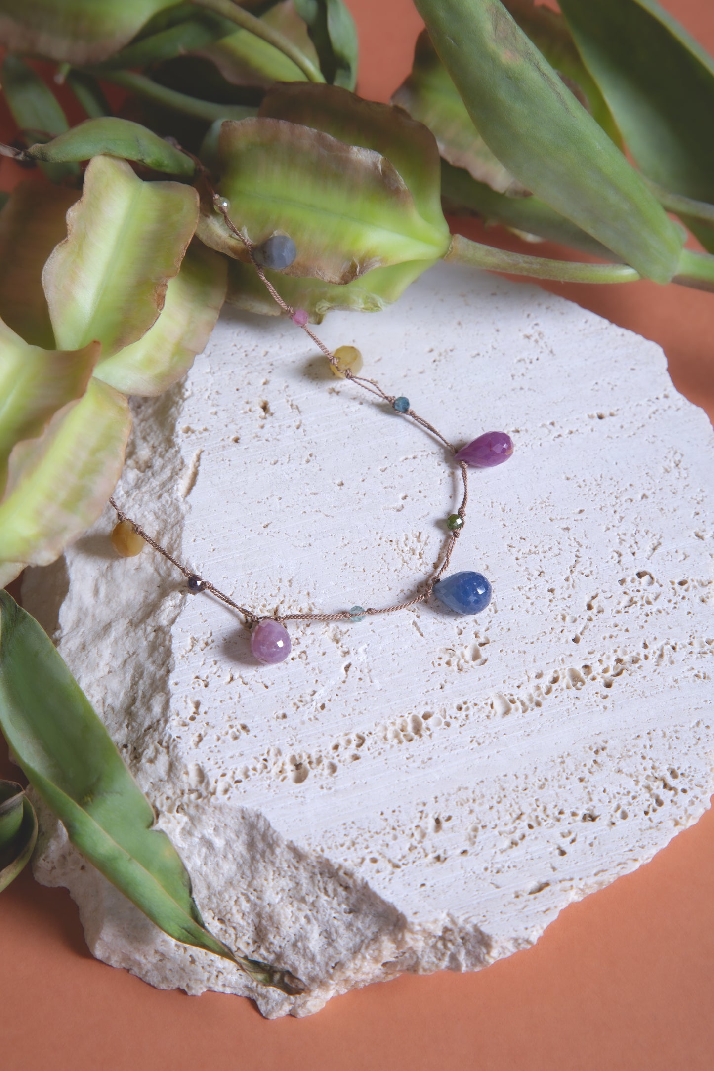 Collana Terra Tormalina gocce grandi