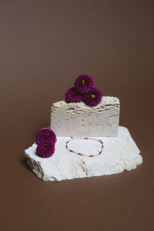 Braccialetto tri-color rosa