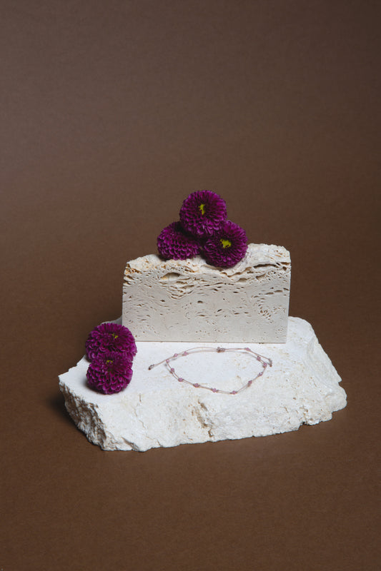 Braccialetto Monocolore Tormalina Rosa