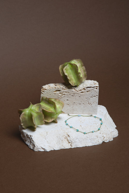 Braccialetto filo verde Amazzonite