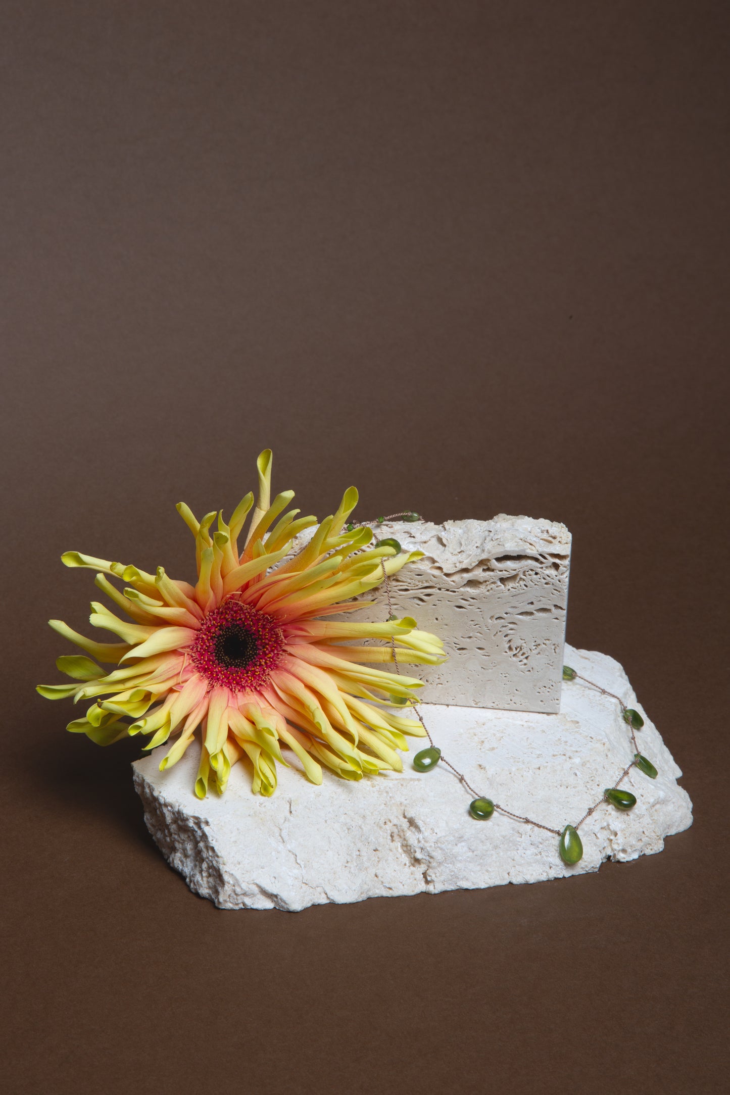 Collana Peridoto gocce lisce