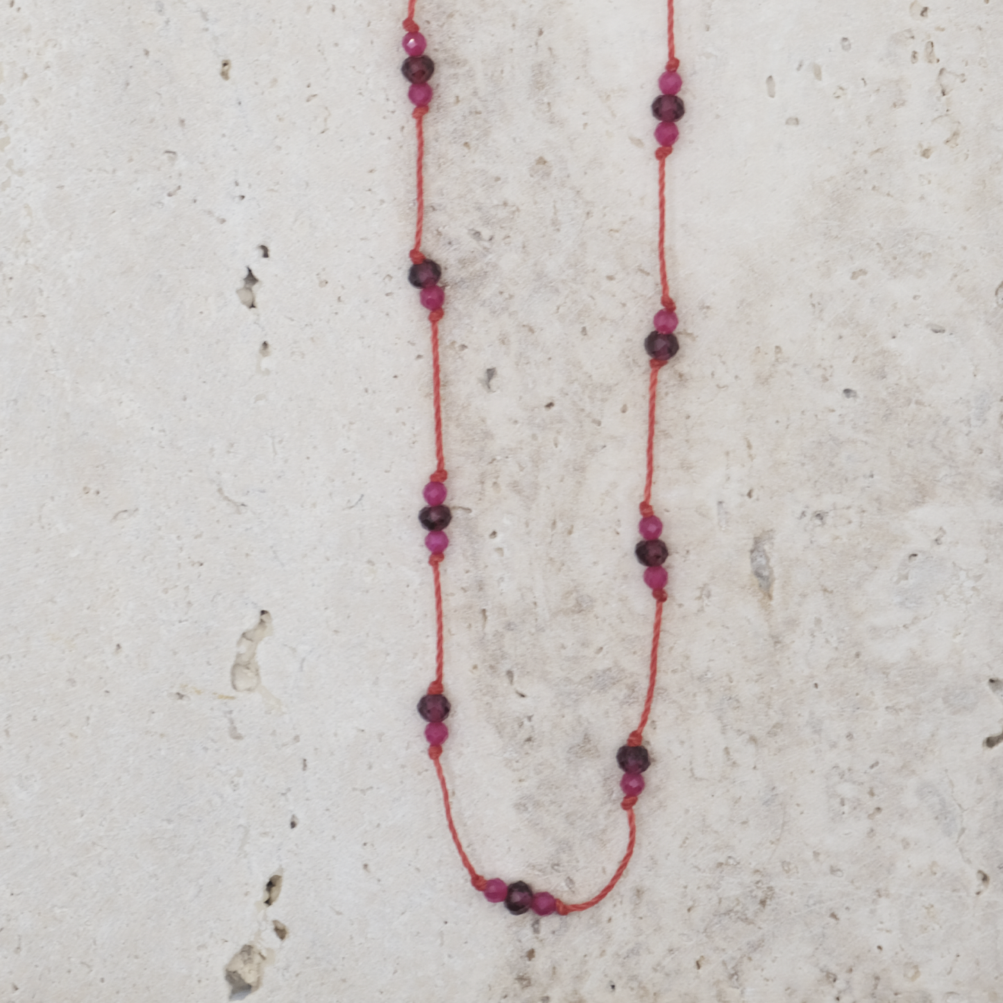 Collana Rubino & Granato